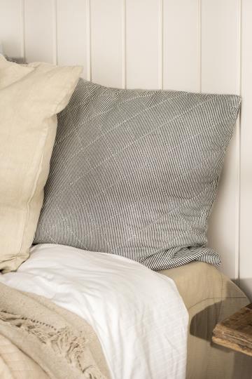 Pude - (50x50) Hør m/Fyld, Cafe Creme