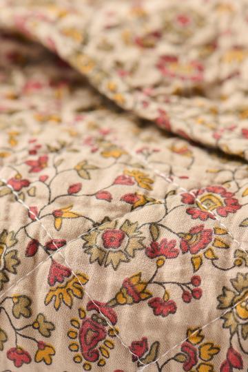 Tæppe - Quilt, Blomsterranker