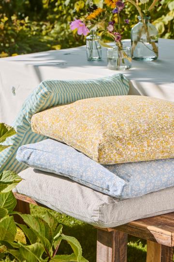 Hyndebetræk - Lina, Natur/Sorte tynde Striber