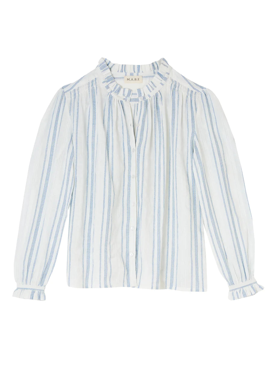 Skjorte - Chrissie, White Stripe