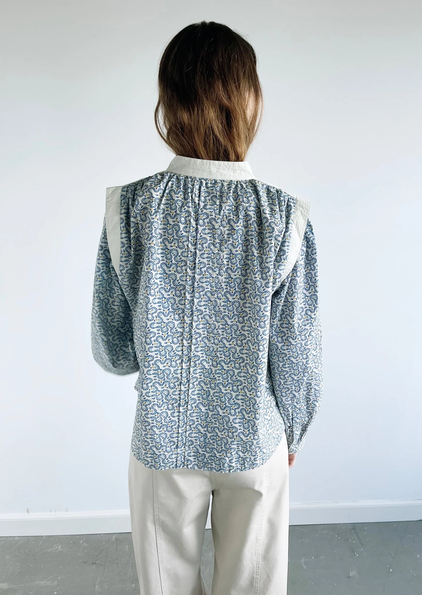 Skjorte - Silja, Print Off-white