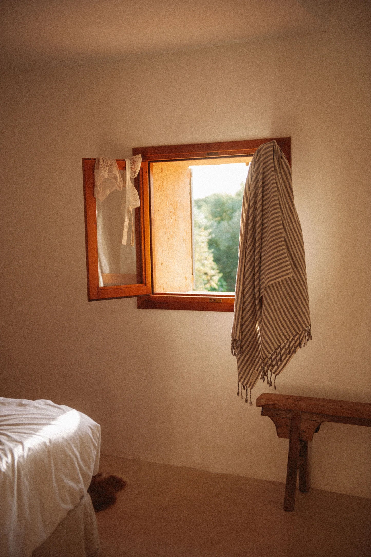 Håndklæde - Stripped Grey