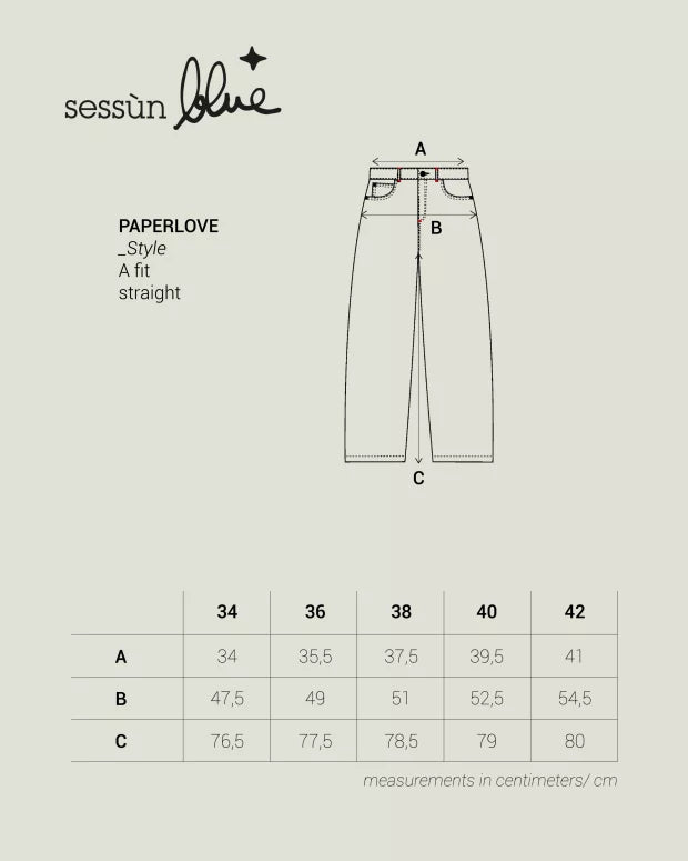 Bukser - Paperlove, Vintage Blue