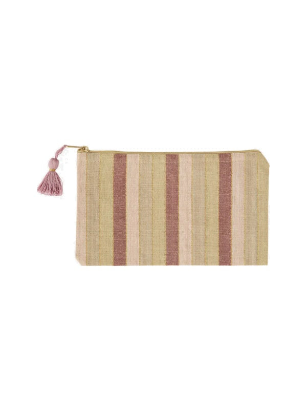 Kosmetikpung - Fersken/Karamel/Grøn/Guld