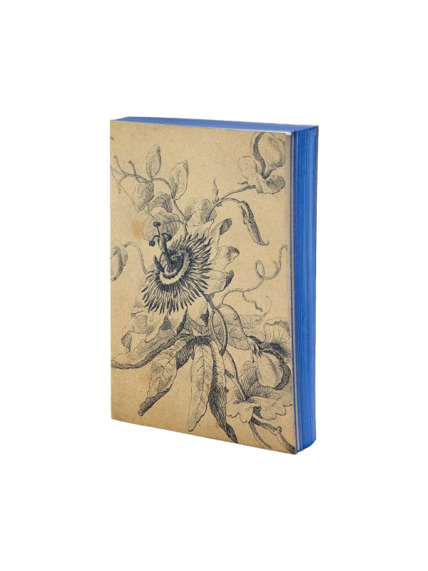 Notesbog - Canvas Book #14 Blue Flower