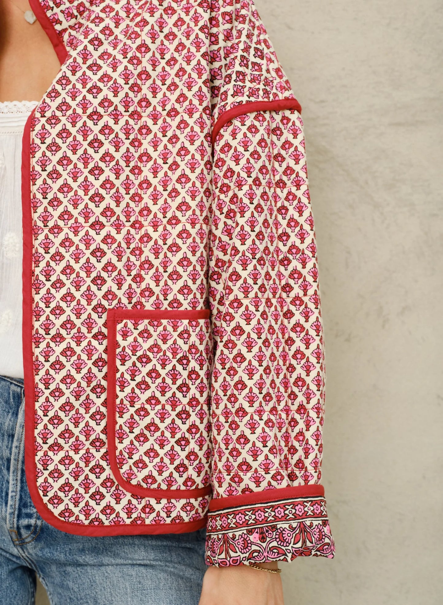 Jakke - Viti Print, Pink