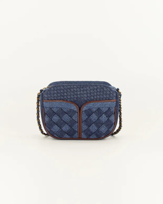 Taske - Divine Flettet, Denim Blue