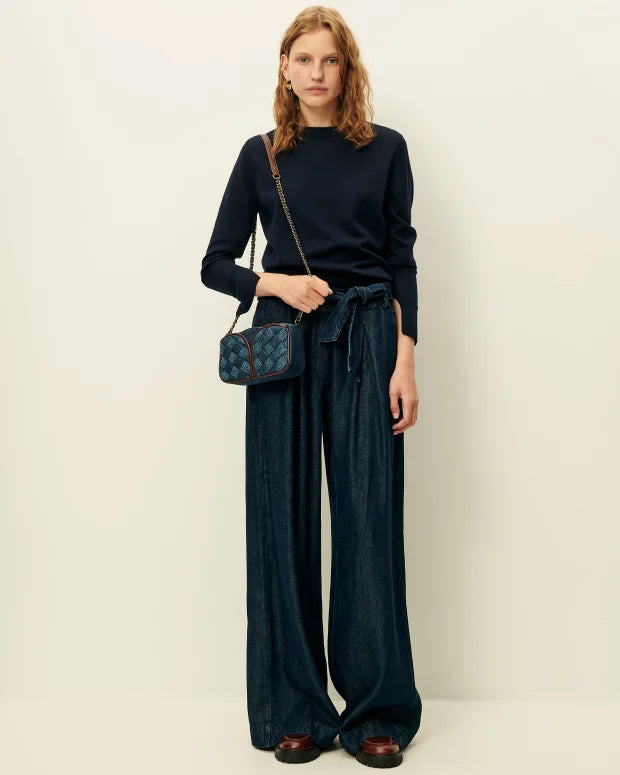 Taske - Divinou Flettet, Denim Blue