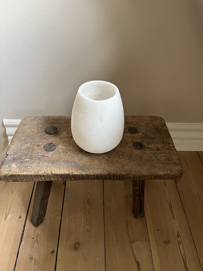 Alabast Arduss - 15 cm, Hvid