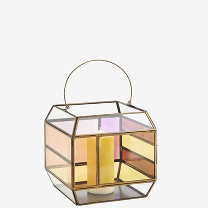 Lanterne - Glaslantern (22 cm), Multicolor