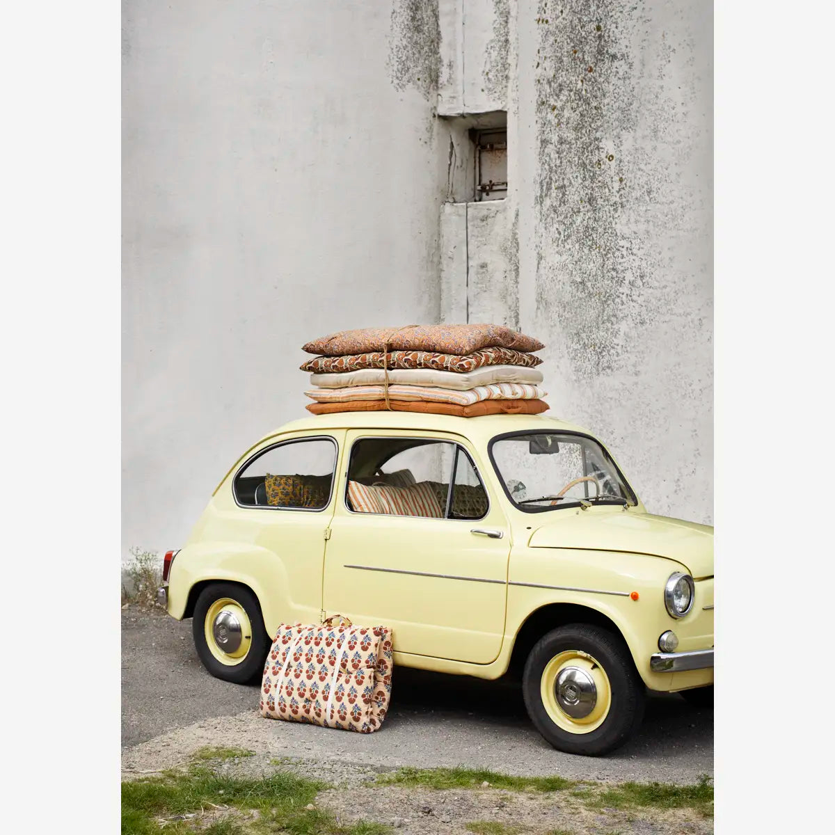 Madras - (60x100 cm), Sand/Brun/Sort/Sennep