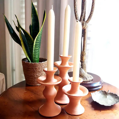 Lysestage - Traditionel, Terrakotta