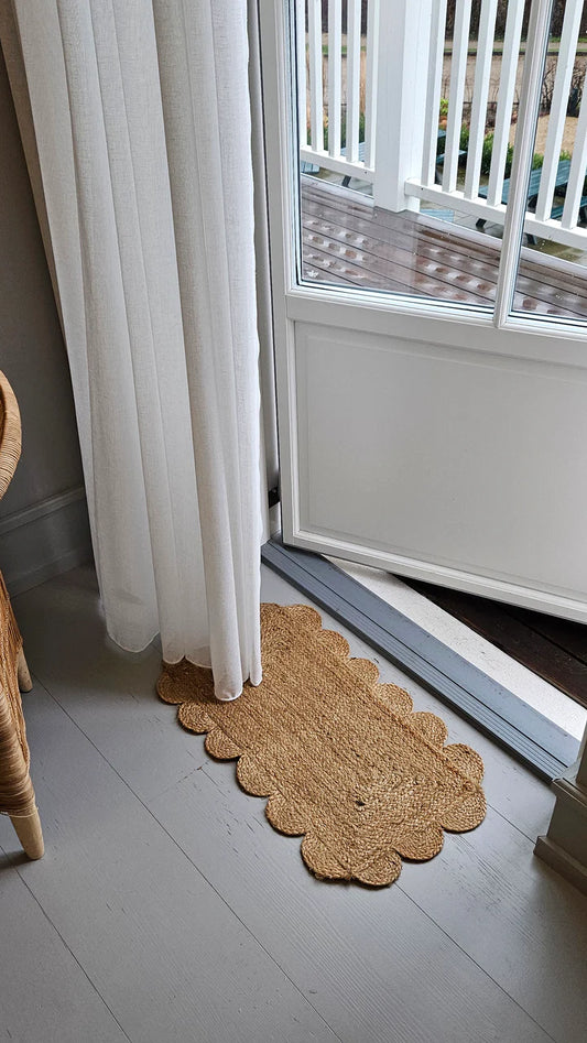 Dørmåtte - Jute Buet Kant