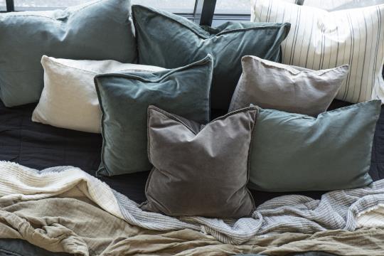 Pude - (50x50) Hør m/Fyld, Soil