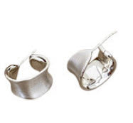 Øreringe - Erla Hoop, Sølv