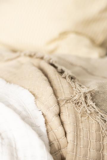 Sengetæppe - Dobbeltvævet, Kantha