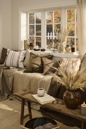 Pude - Rustfarvede Striber