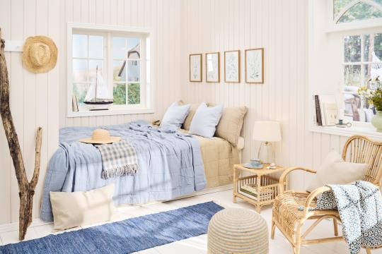 Pude - Hør, Cornflower