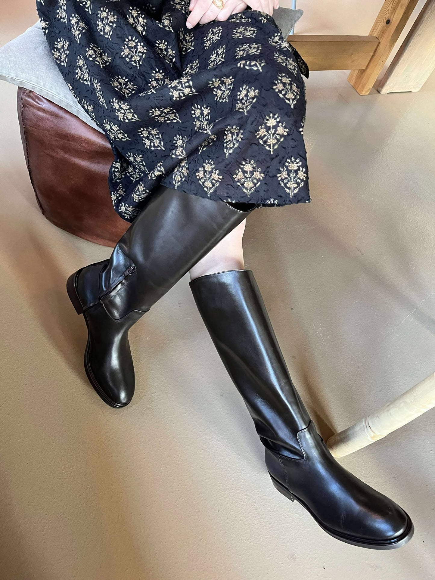 Støvler - Vitello, Mørkebrun