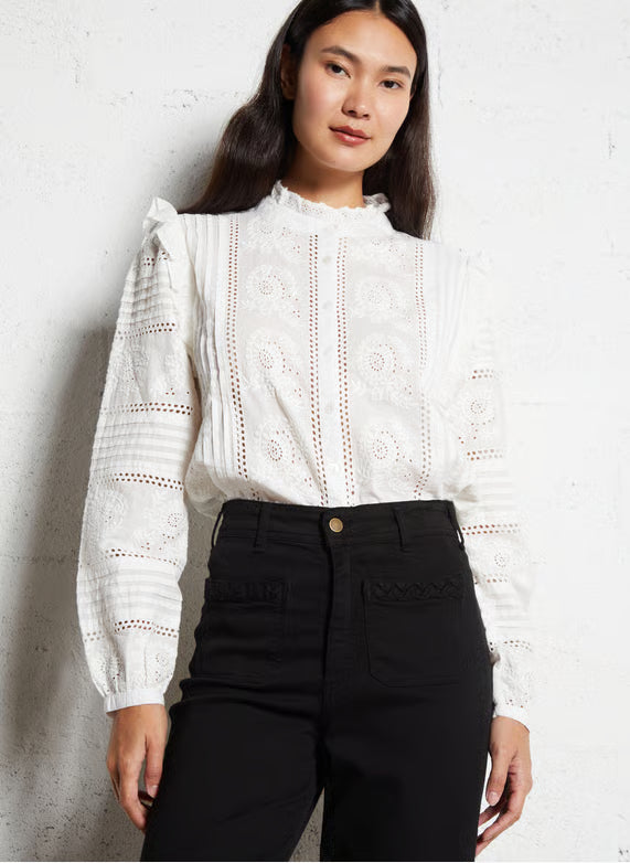 Skjorte - Delphine, Marfil