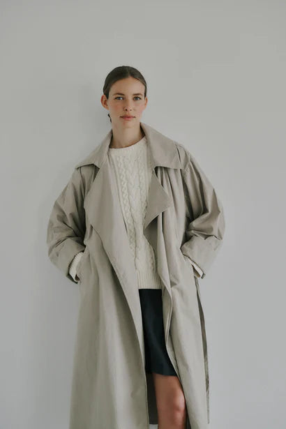 Trenchcoat - Irissa, Feather Grey