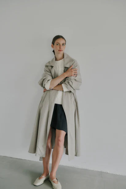 Trenchcoat - Irissa, Feather Grey