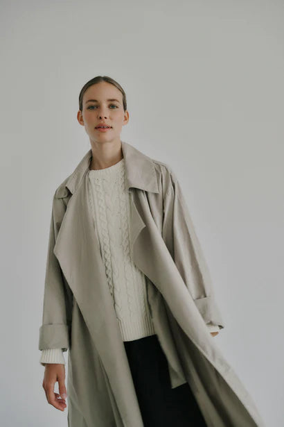 Trenchcoat - Irissa, Feather Grey