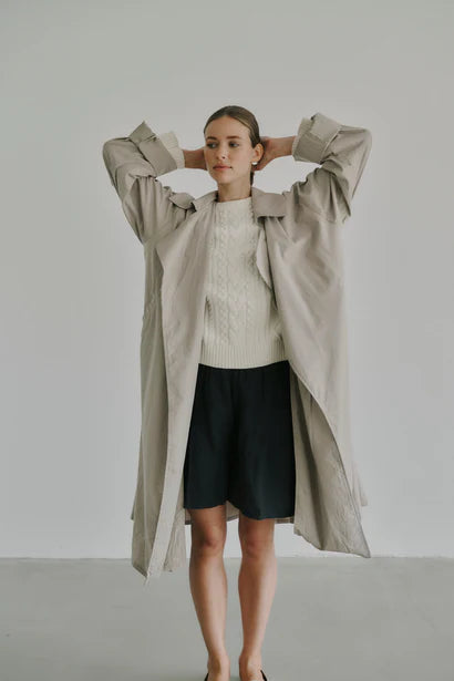 Trenchcoat - Irissa, Feather Grey