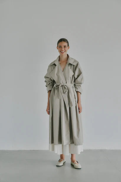 Trenchcoat - Irissa, Feather Grey