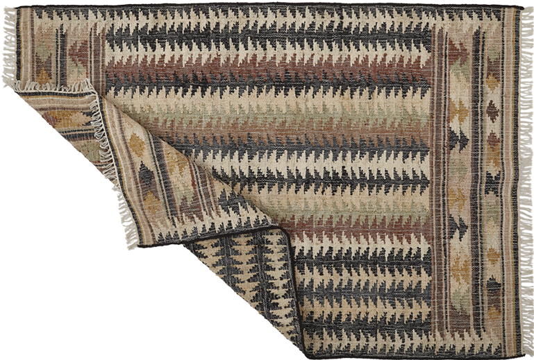 Gulvtæppe - Jute Kelim, Fir