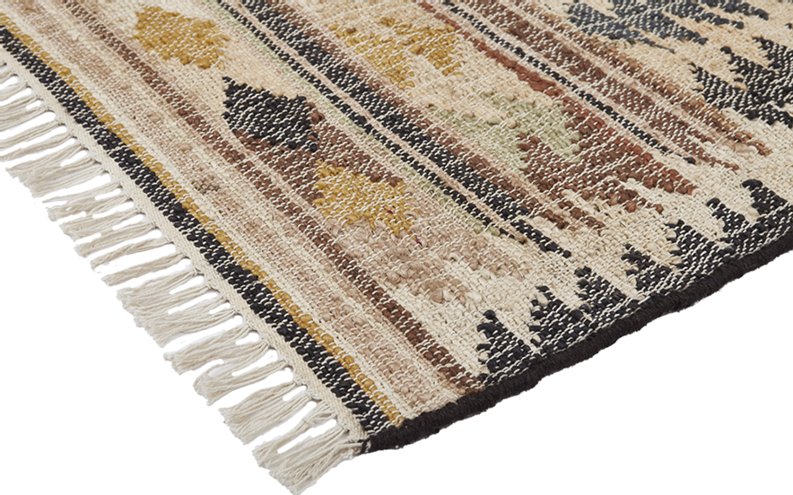 Gulvtæppe - Jute Kelim, Fir