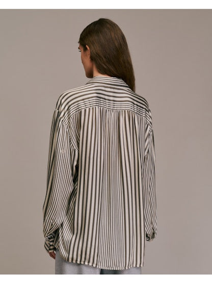 Skjorte - Calbiza, Ecru/Grå