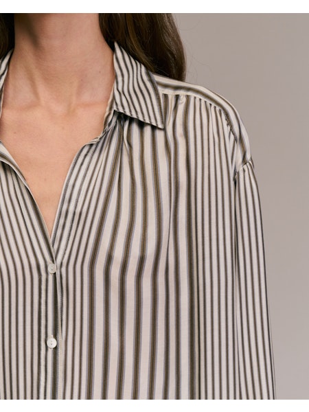 Skjorte - Calbiza, Ecru/Grå