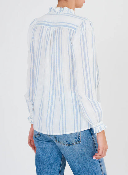 Skjorte - Chrissie, White Stripe