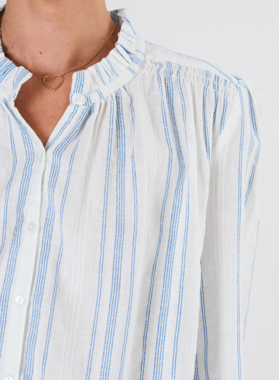 Skjorte - Chrissie, White Stripe