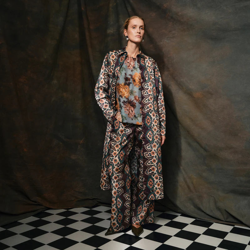 Bukser - Catrin, Geometrisk Stripe