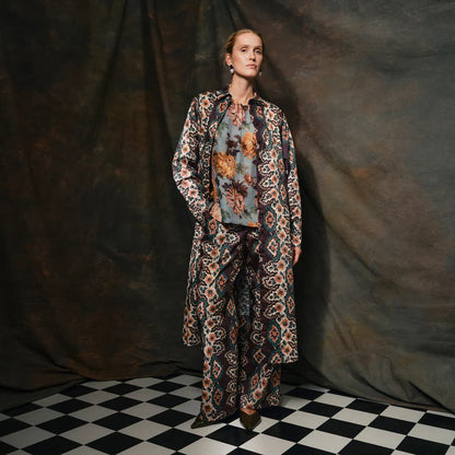 Bukser - Catrin, Geometrisk Stripe