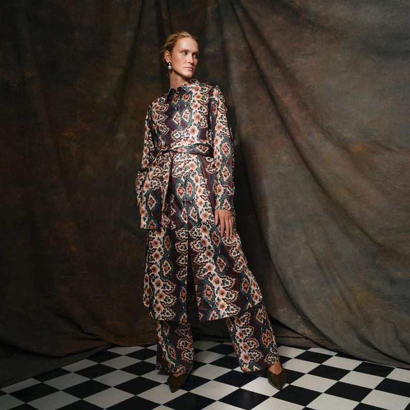 Bukser - Catrin, Geometrisk Stripe