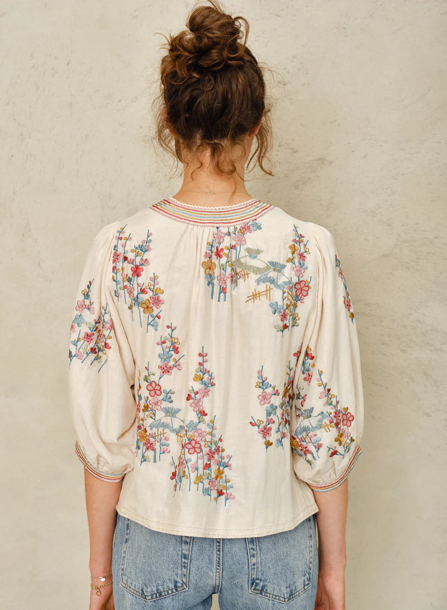 Jakke - Emi, Ecru/Pastel