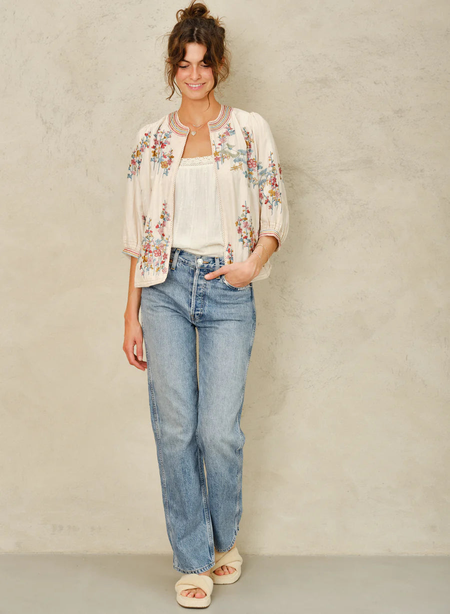 Jakke - Emi, Ecru/Pastel