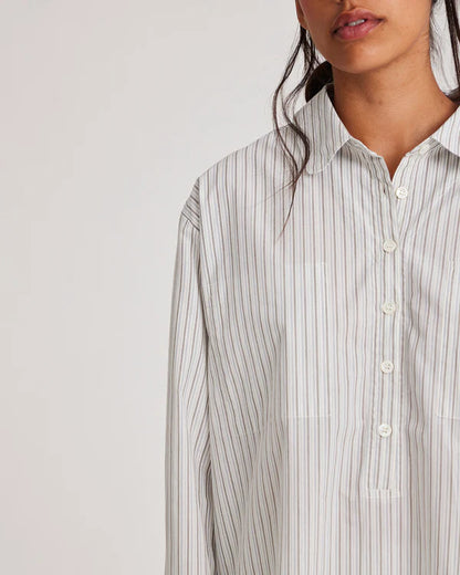 Skjorte - Edel, Blue Pin Stripe