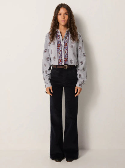 Skjorte - Sophie, Striped Meadow