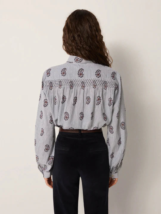 Skjorte - Sophie, Striped Meadow