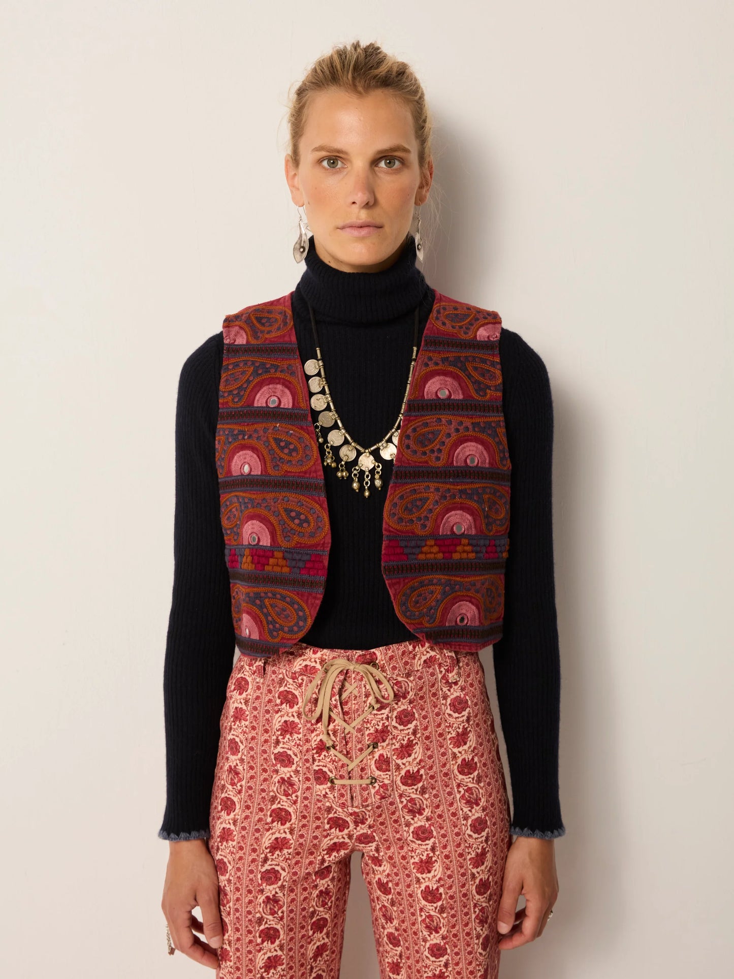 Vest - Elodie, Burgundy