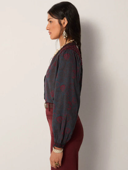 Skjorte - Charlotte, Deep Blue