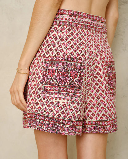 Shorts - Viti Print, Pink