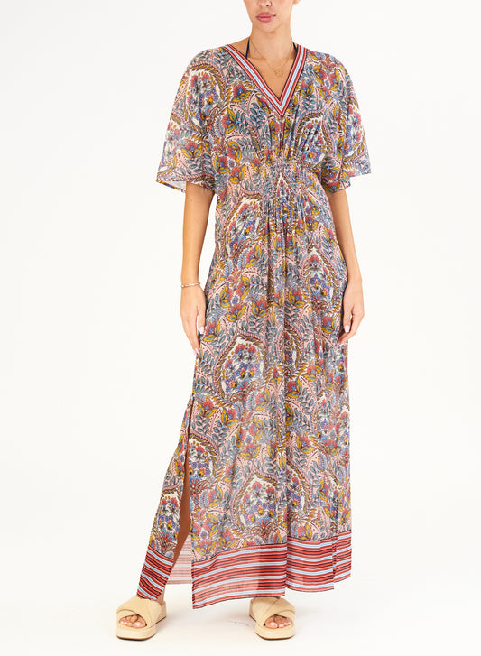 Kjole - Pia Print Kaftan, Multi