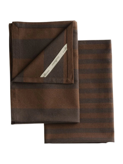 Viskestykke - Bomuld, Brun