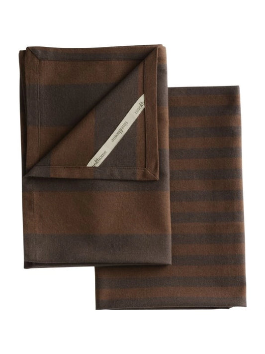 Viskestykke - Bomuld, Brun