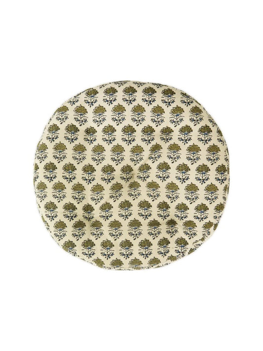 Hynde - Rund (40 cm), Off white/Grøn/Blå/Sort